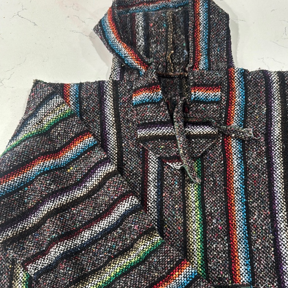 Multicolor Striped Baja Hoodie